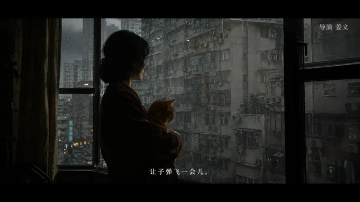 猫窗系列第 11 张，姜文 / Jiang Wen 风格启发画面