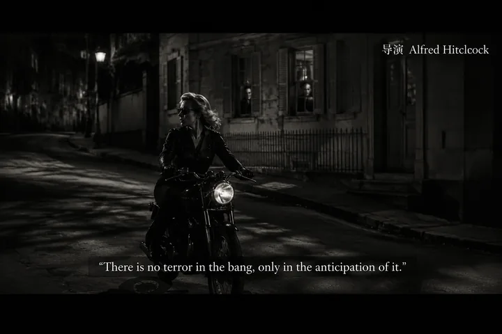 第 22 张，阿尔弗雷德·希区柯克 / Alfred Hitchcock 风格启发画面