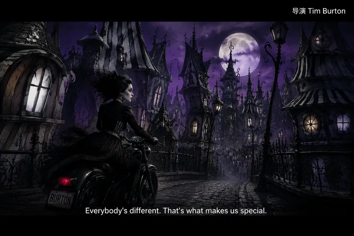 第 34 张，蒂姆·伯顿 / Tim Burton 风格启发画面