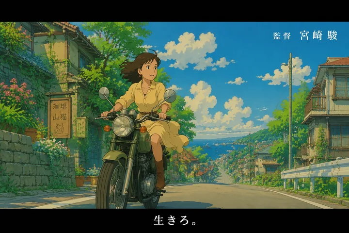 第 35 张，宫崎骏 / Hayao Miyazaki 风格启发画面