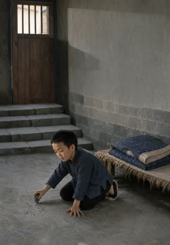 高清课本插图_小萝卜头_01 照片风格转换图