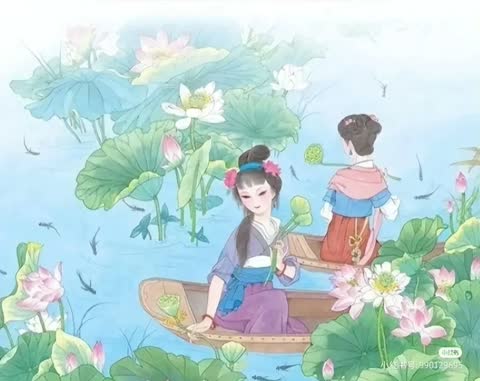 高清课本插图_采莲_01 原图