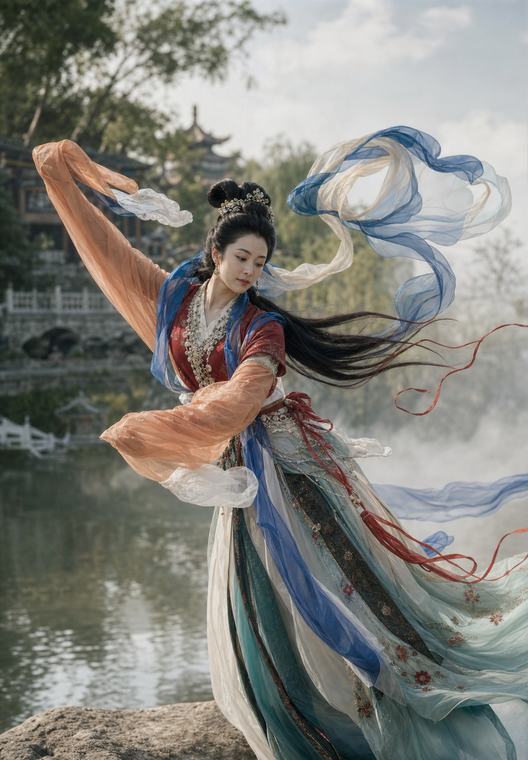 高清课本插图_嫦娥应悔偷灵药_01 照片风格转换图