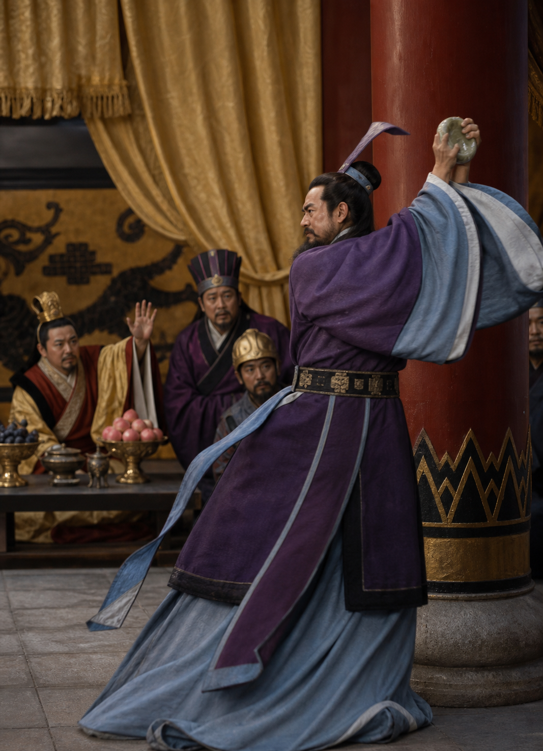 高清课本插图_完璧归赵_01 照片风格转换图