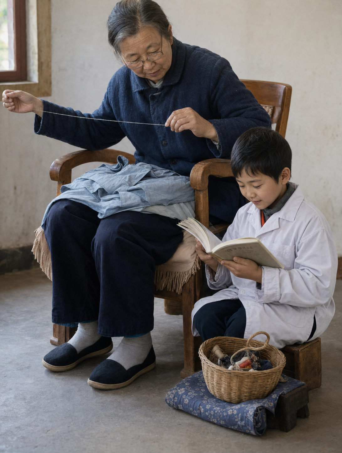 高清课本插图_手中线_01 照片风格转换图