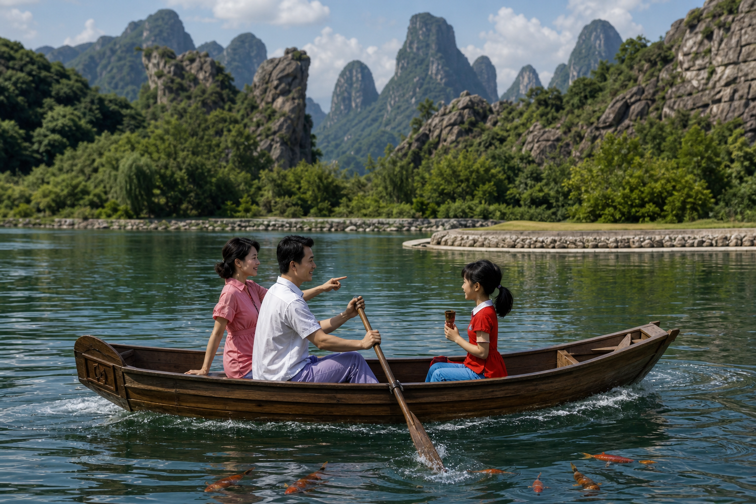 高清课本插图_清澈的湖水_01 照片风格转换图