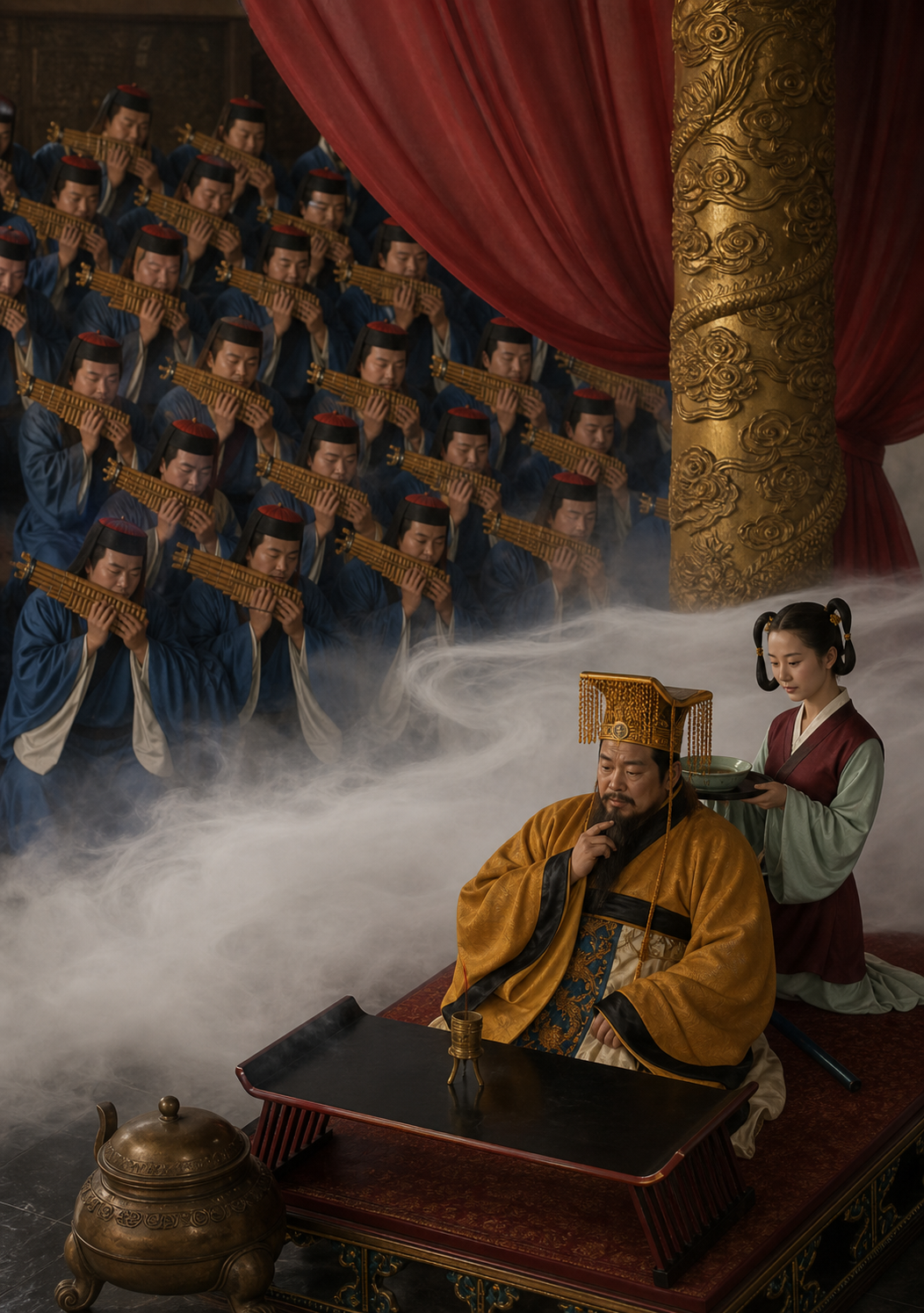 高清课本插图_滥竽充数_01 照片风格转换图
