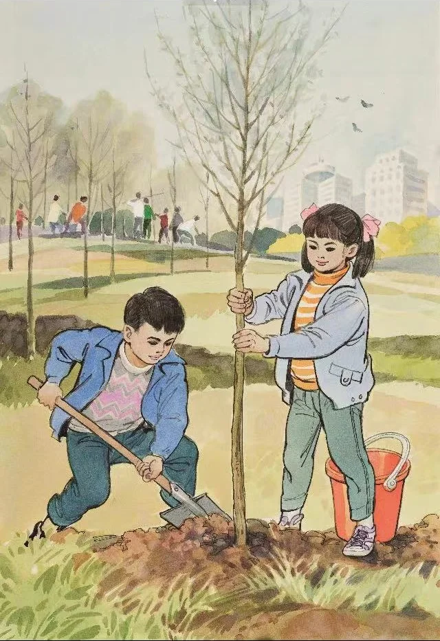 高清课本插图_植树节_01 原图