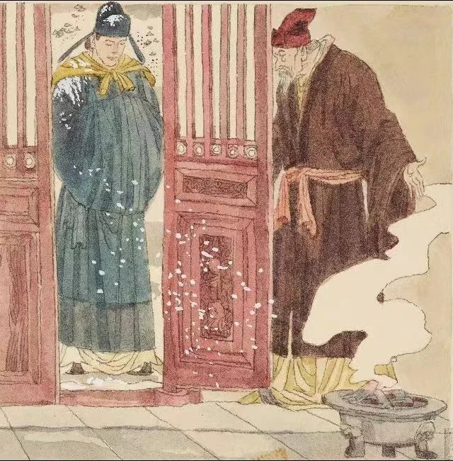 高清课本插图_程门立雪_03 原图