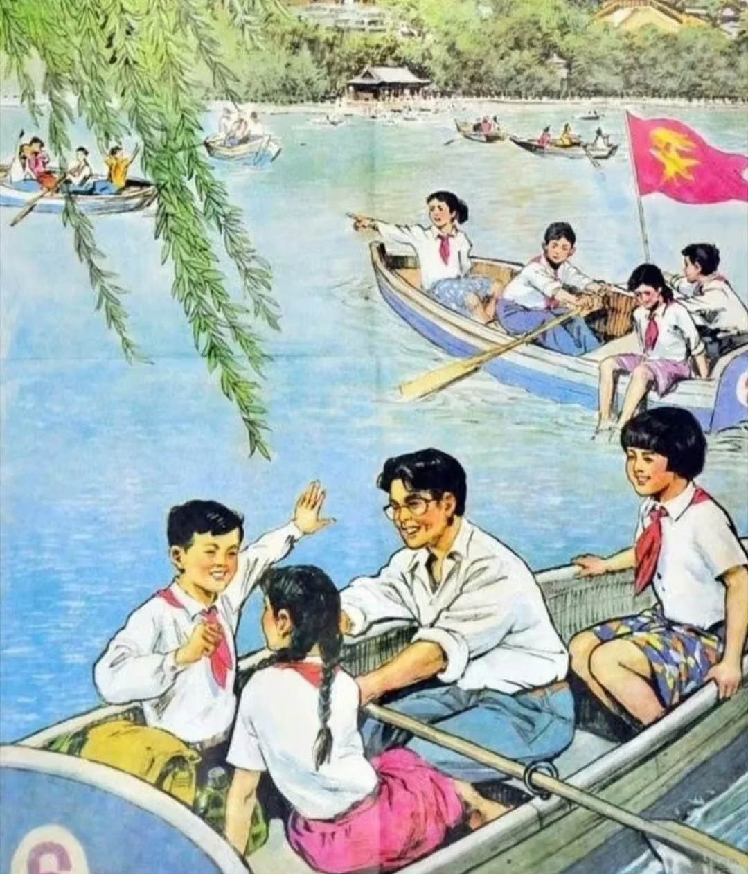 高清课本插图_荡起双桨_01 原图